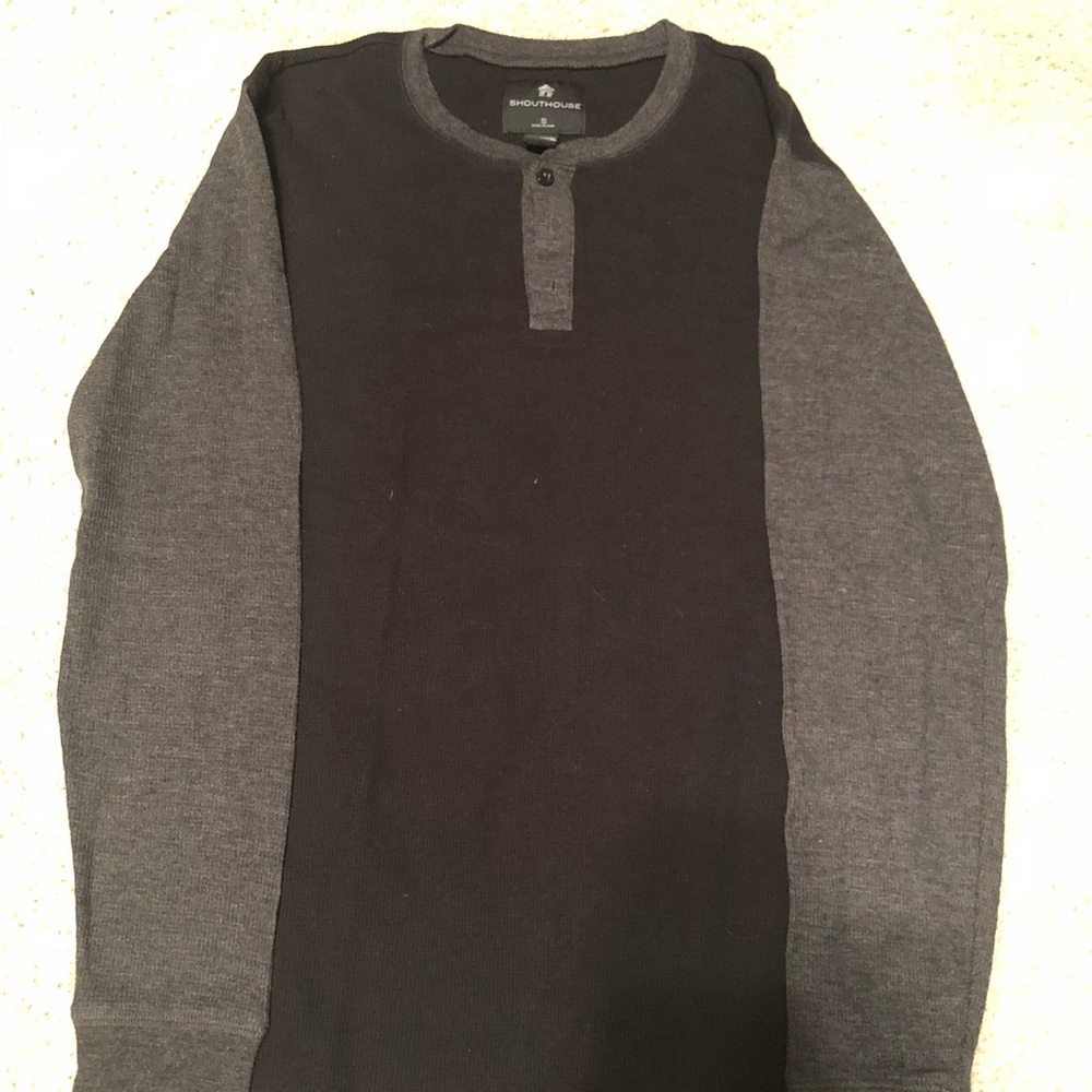 Men’s thermal shirt with top buttons